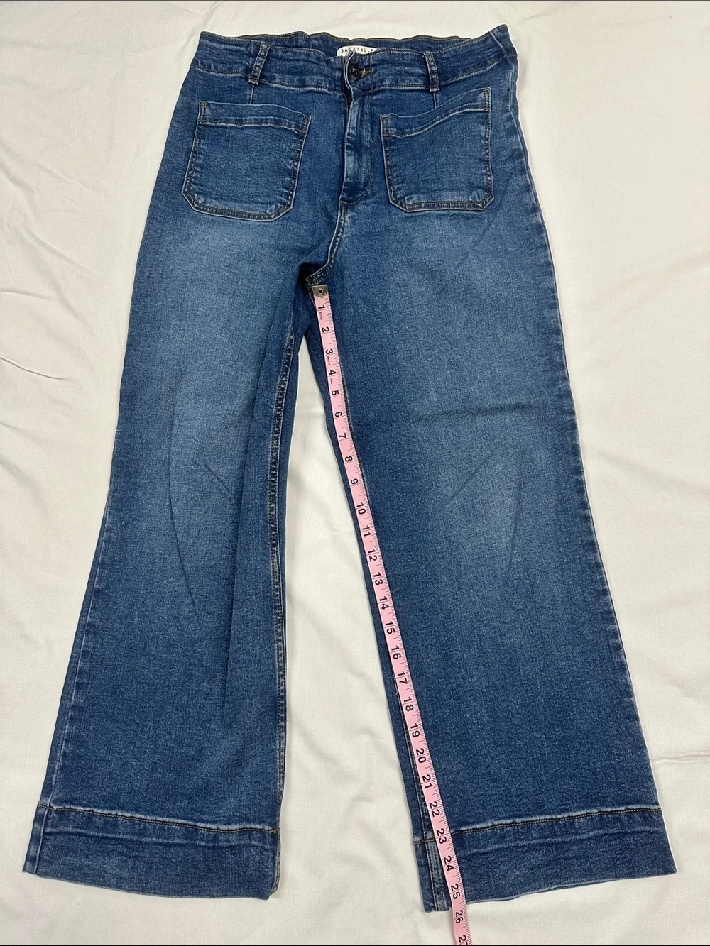 Classic Wide-Leg Blue Women’s Jeans - Picture 2 of 7